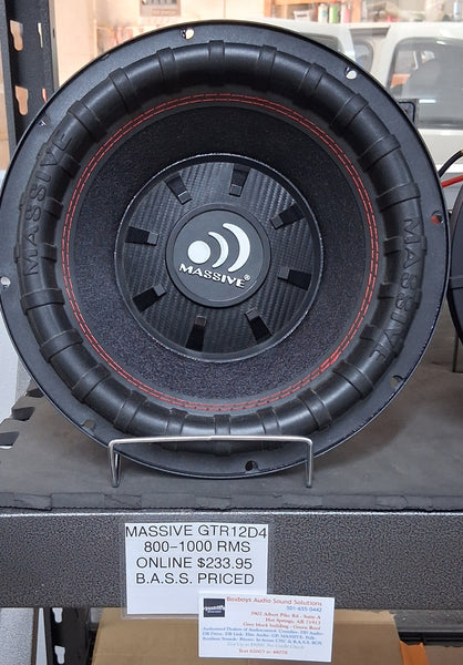 MASSIVE AUDIO GTR12D4 @ BOXBOYS 501-655-0442 FRONT