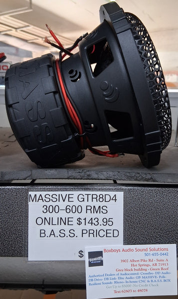 MASSIVE AUDIO GTR8D4  - BOXBOYS 501-655-0442 SIDE